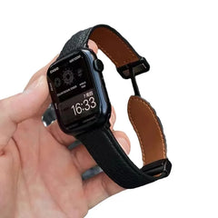 Classic: Pebbled Genuine Leather Band for Apple Watch