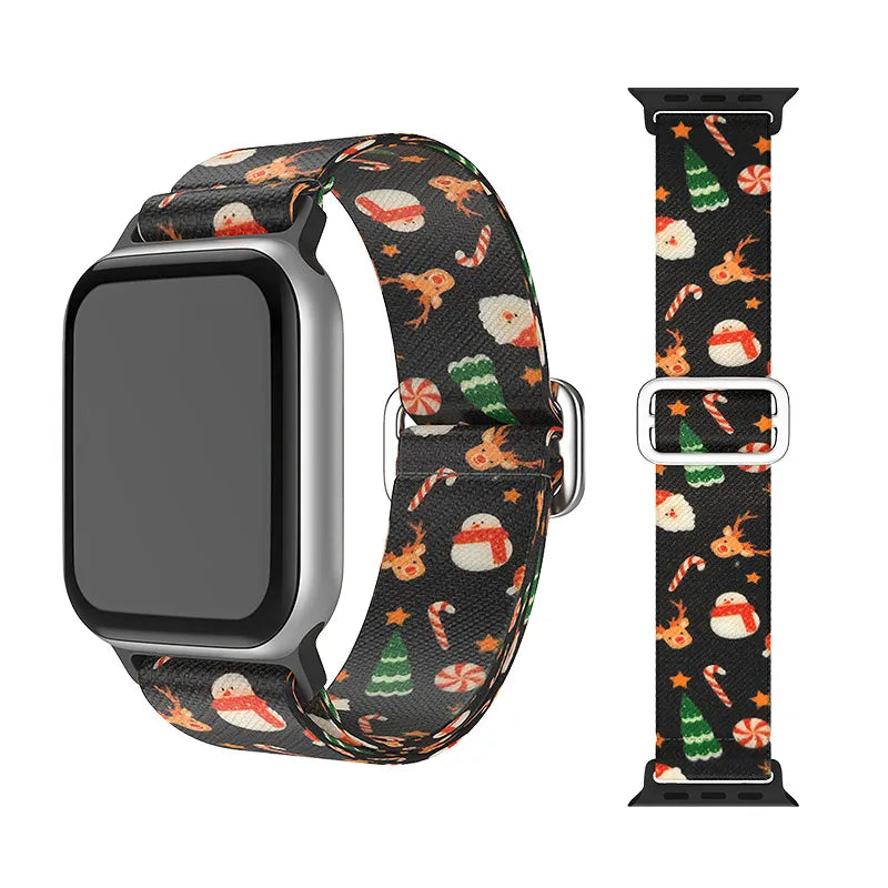 Festive Charm: Holiday Christmas Band for Apple Watch