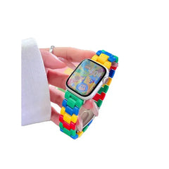 "Block Party" Colorful Resin Band for Apple Watch - New HomeGoods