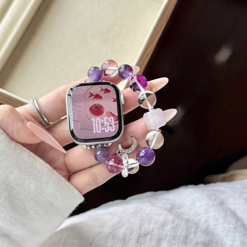 Stardust Band: Candy Crystal Beaded Strap for Apple Watch - New HomeGoods