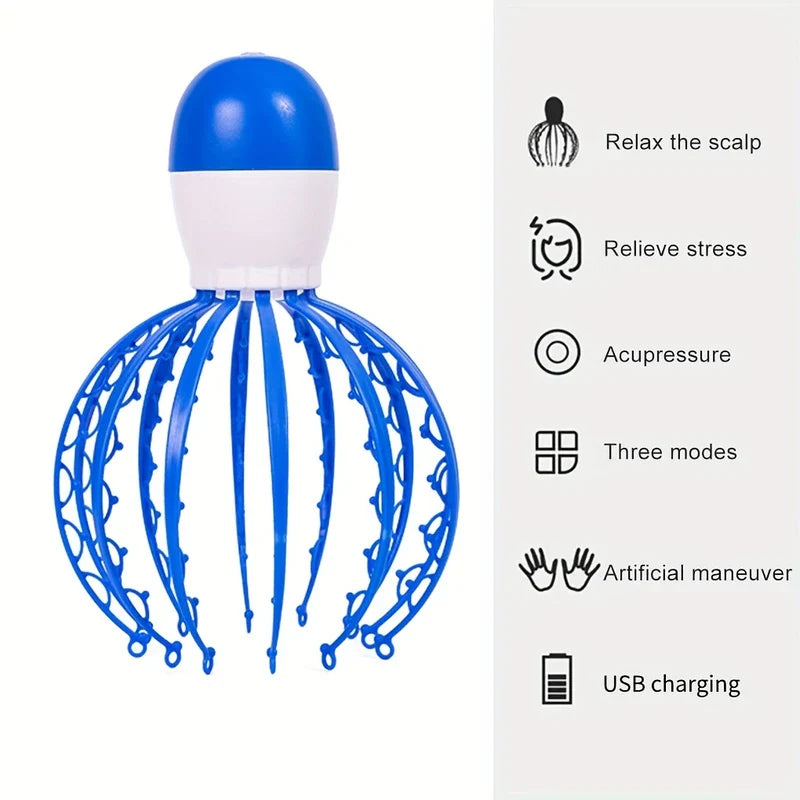 Octopus Electric Head Scalp Massager Scratcher