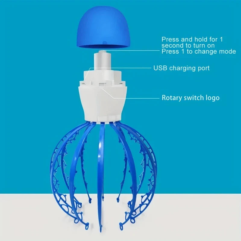 Octopus Electric Head Scalp Massager Scratcher
