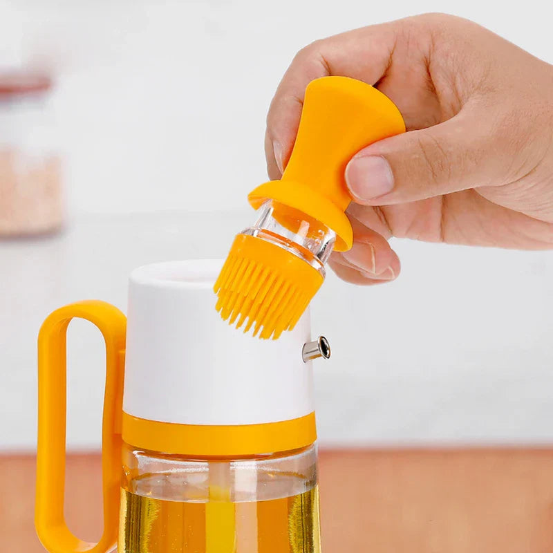 Oil Dispenser Bottle With Handle Brush