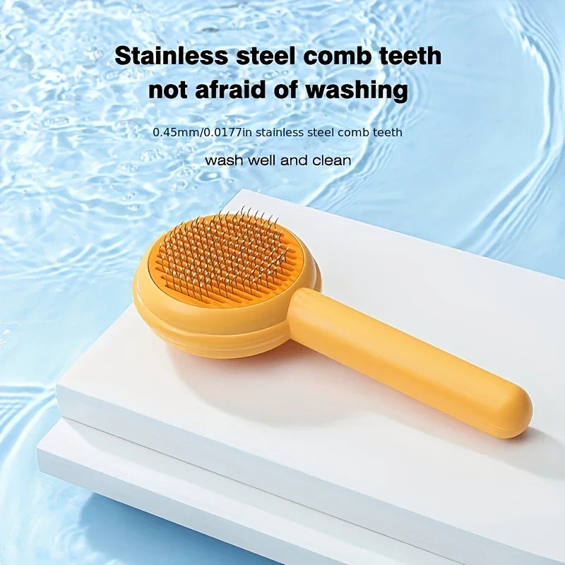 One-Click Pet Deshedding Brush