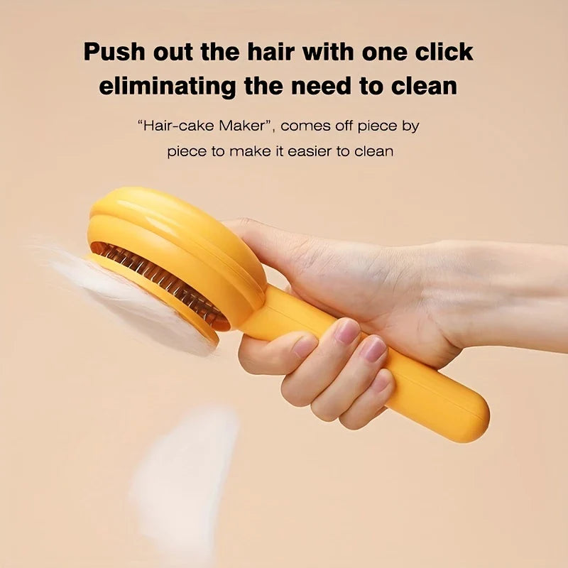 One-Click Pet Deshedding Brush