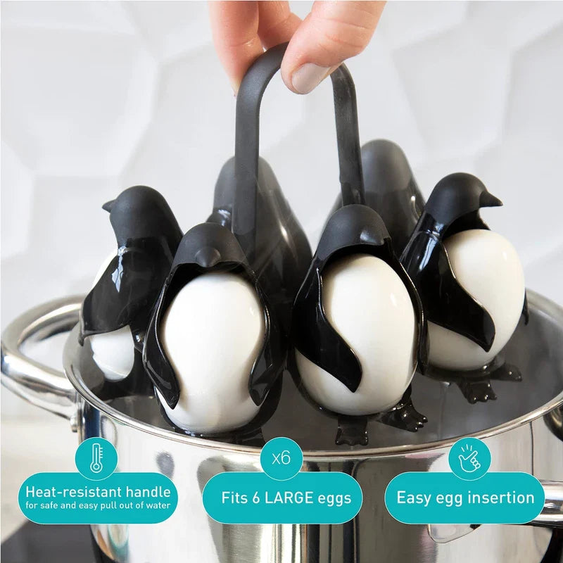 Penguin Shaped Egg Boiler Cooker Holder