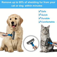 Pet Deshedding Tool Undercoat Rake Comb