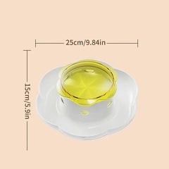 Pet Divided Food Bowl Dish Slow Feeder Portion Control