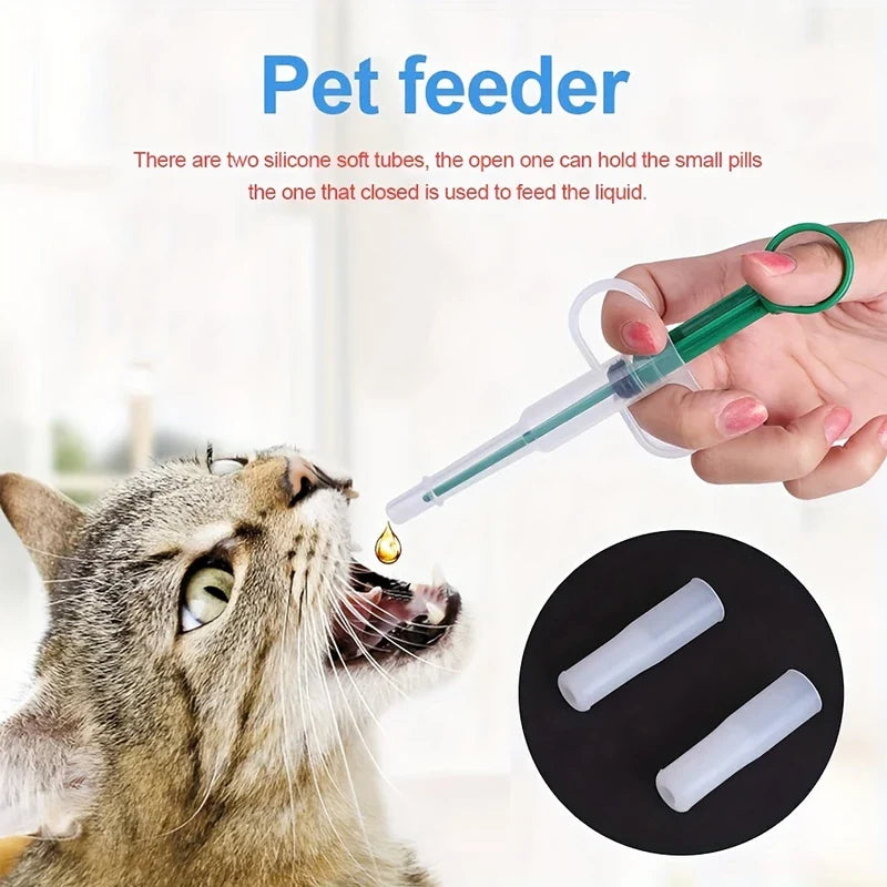 Pet Pill Popper Syringe Feeder Tool