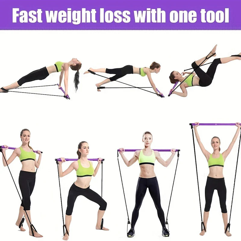 Pilates Bar Kit with Resistance Bands