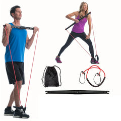 Pilates Bar Stick Kit with Resistance Bands