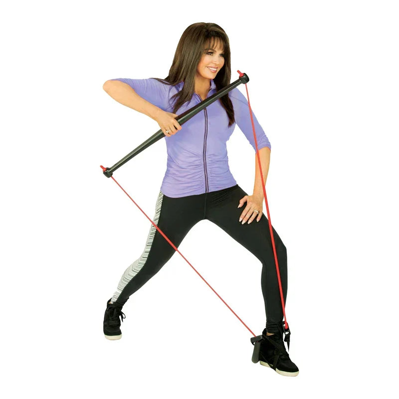 Pilates Bar Stick Kit with Resistance Bands
