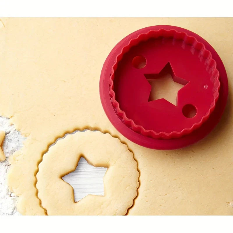 Plastic Cookie Cutter Stamp Set (3 Piece)
