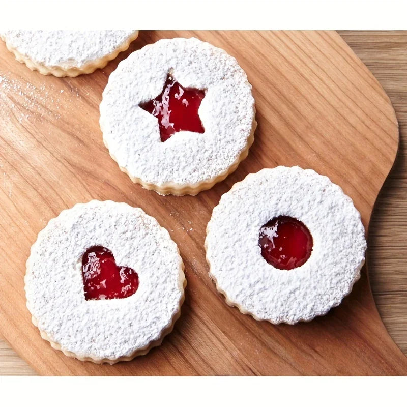 Plastic Cookie Cutter Stamp Set (3 Piece)