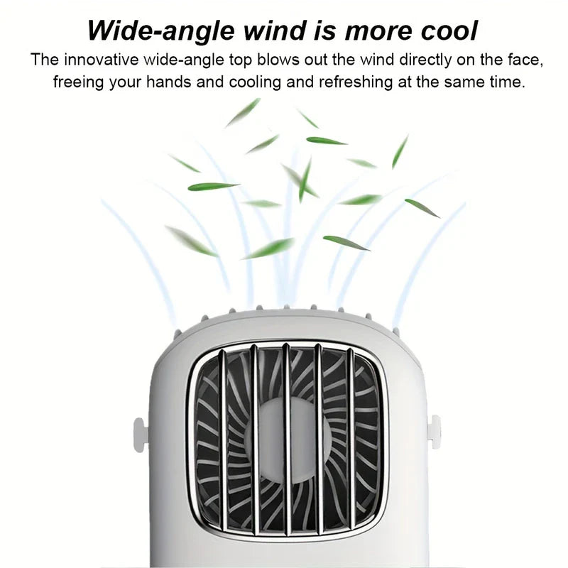 Portable Bladeless Neck Fan Rechargeable Wearable
