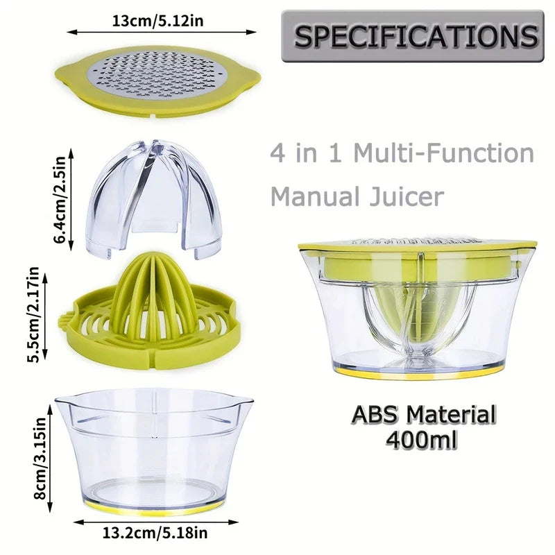 Portable Manual Juicer Cup Lemon Squeezer Bottle