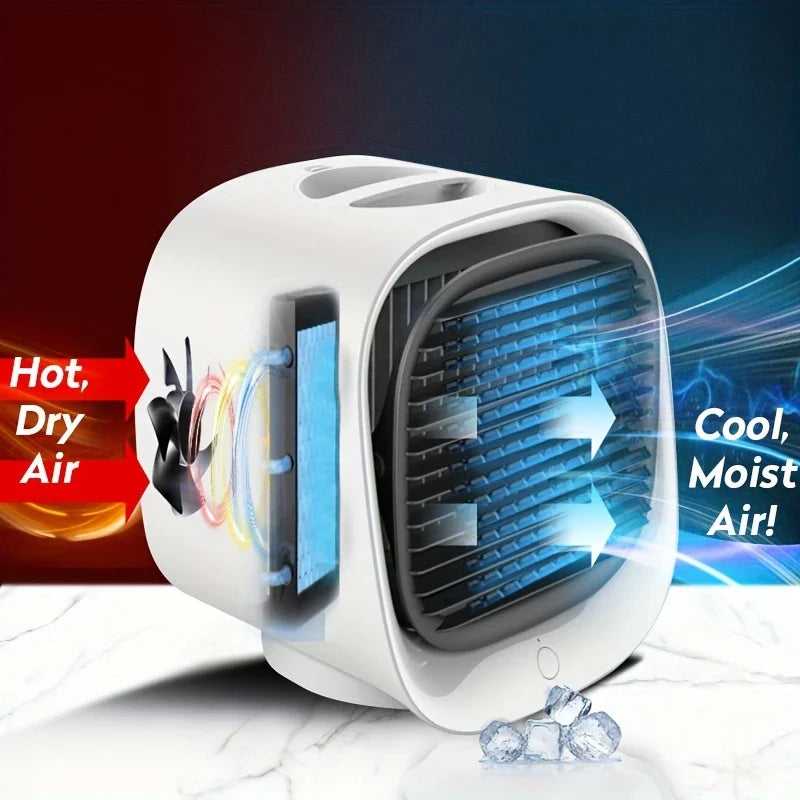 Portable Misting Fan Personal Air Cooler Humidifier
