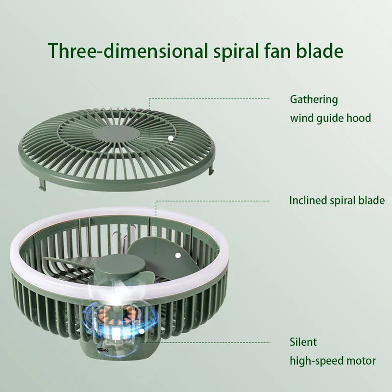 Portable Outdoor Camping Fan (Specify Size)