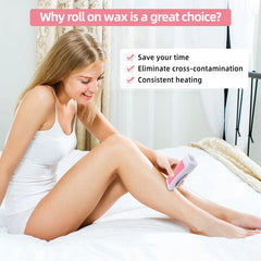 Portable Roll On Wax Warmer Heater Hair Removal Kit