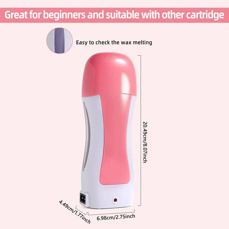 Portable Roll On Wax Warmer Heater Hair Removal Kit