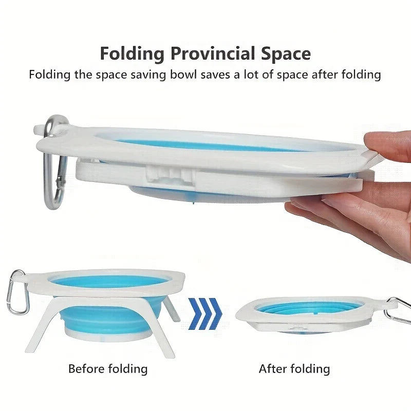 Portable Silicone Dog Bowl Collapsible for Travel