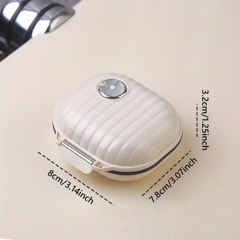 Portable Waterproof Mini Pill Box Case Keychain