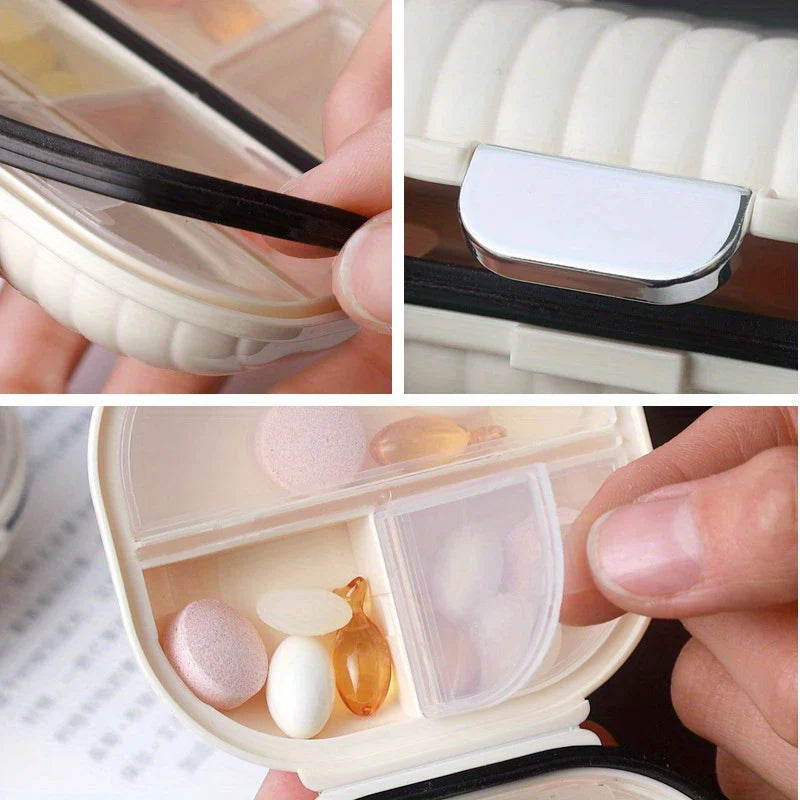 Portable Waterproof Mini Pill Box Case Keychain