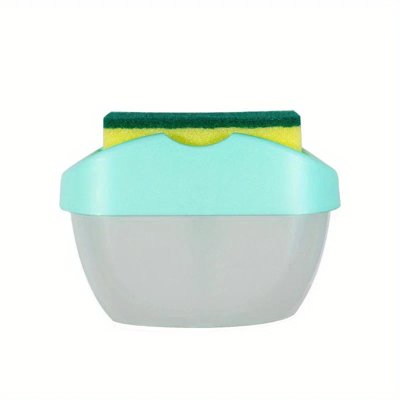 Press Type Kitchen Soap Dispenser Sponge Holder