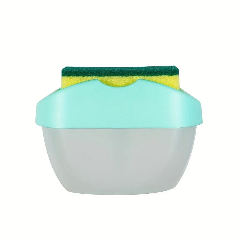 Press Type Kitchen Soap Dispenser Sponge Holder
