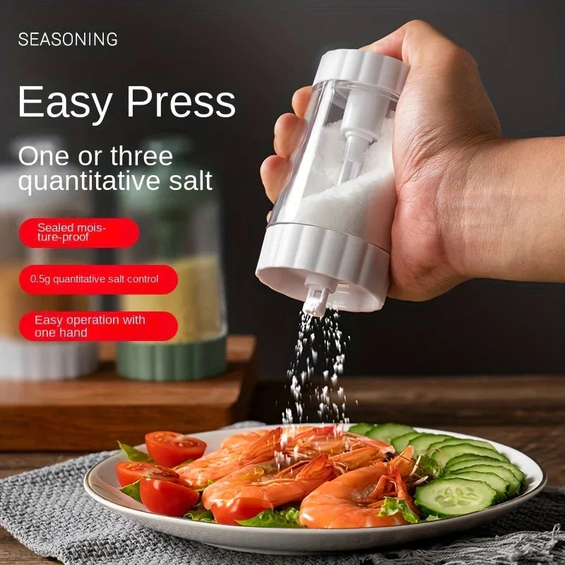 Quantitative Push Type Salt Dispenser Jar