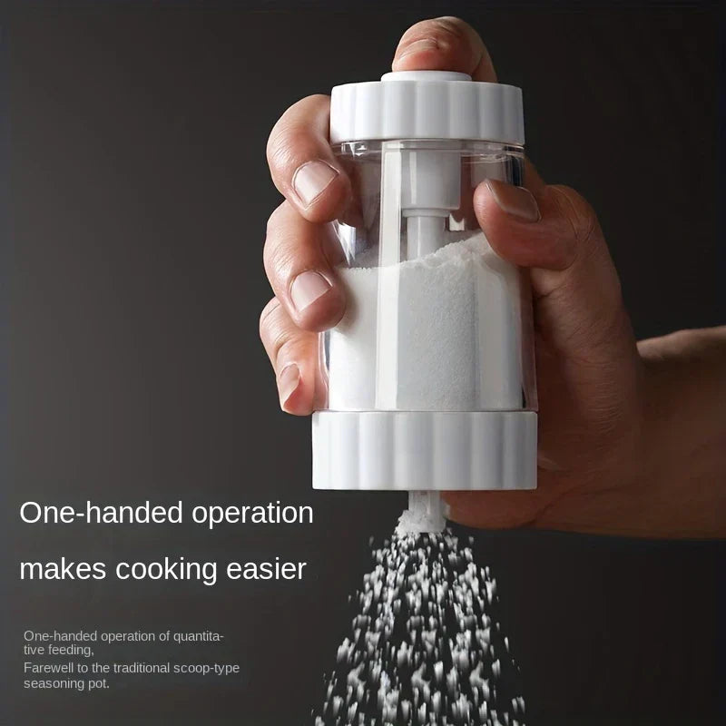 Quantitative Push Type Salt Dispenser Jar