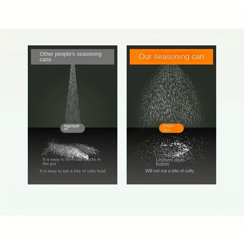 Quantitative Push Type Salt Dispenser Jar