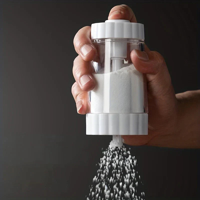 Quantitative Push Type Salt Dispenser Jar