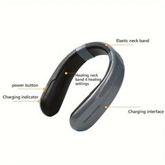 Rechargeable Cordless Neck Massager with Heat