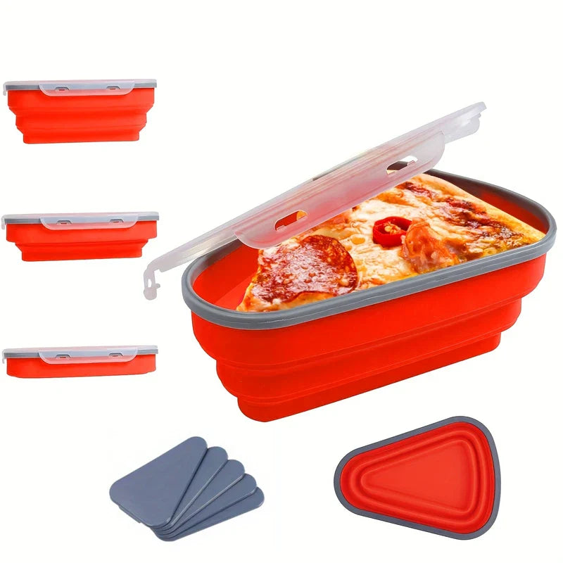 Reusable Collapsible Pizza Slice Storage Container
