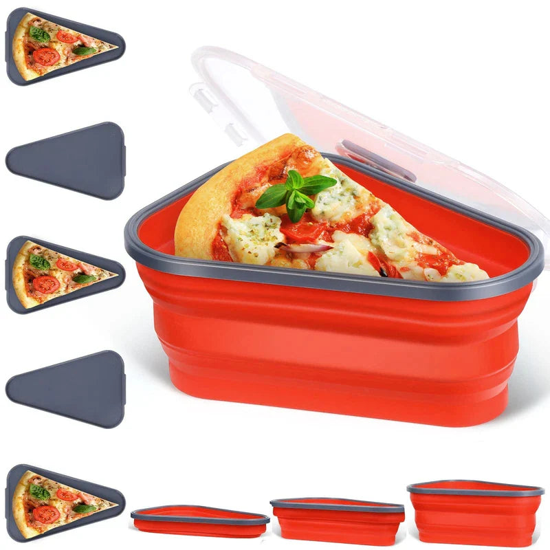 Reusable Collapsible Pizza Slice Storage Container