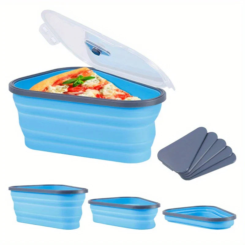Reusable Collapsible Pizza Slice Storage Container