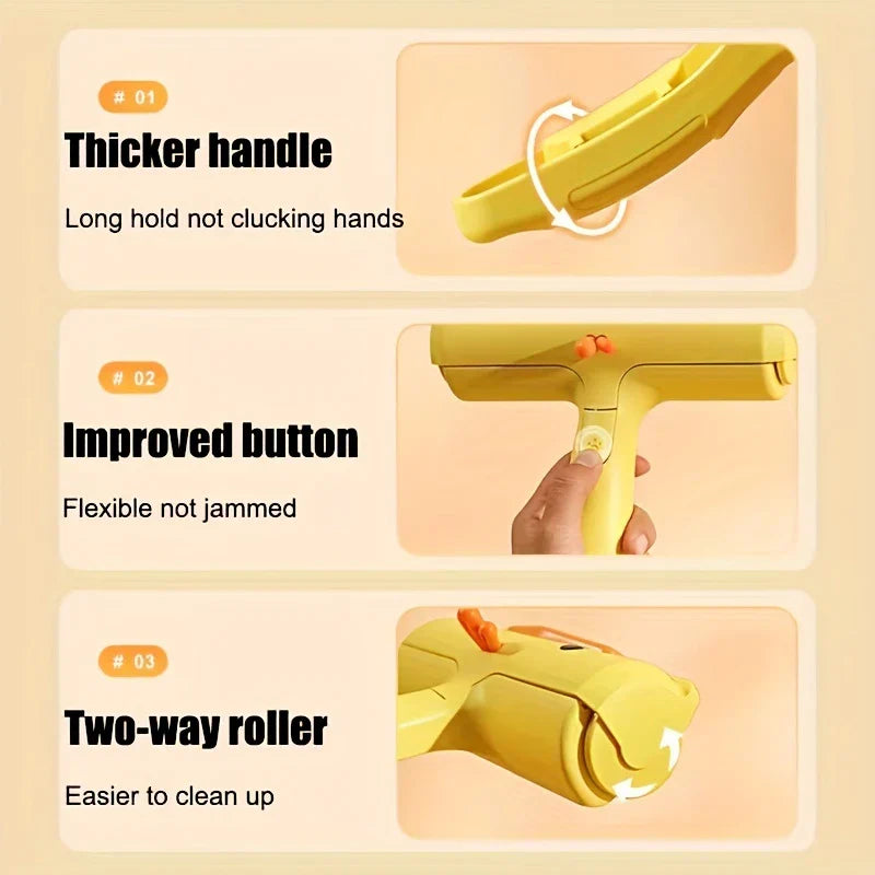 Reusable Pet Hair Remover Roller for Carpet Furniture