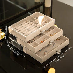 Ring Necklace Earring Display Storage Box