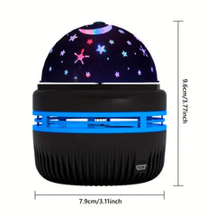 Rotating Crystal Magic Ball Disco Light Projector