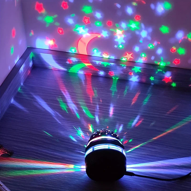 Rotating Crystal Magic Ball Disco Light Projector
