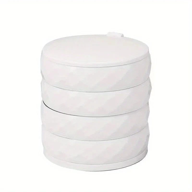 Rotating Mirrored Multi-Layer Jewelry Organizer Box