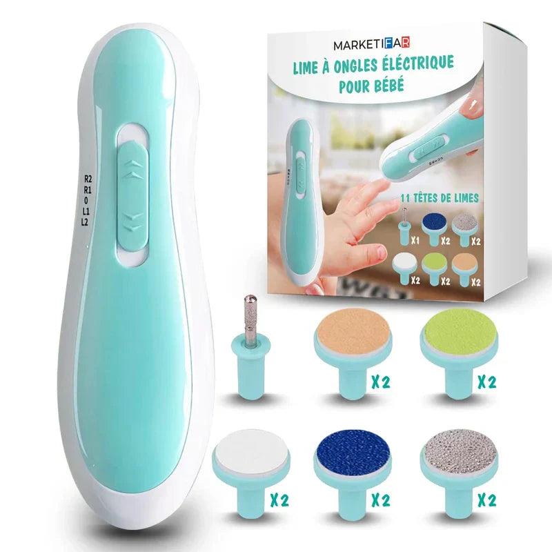 Safe Baby Electric Nail Trimmer File Kit Manicure
