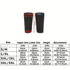 Sauna Arm Shaper Sleeves Trimmers (M-L, 2pcs)