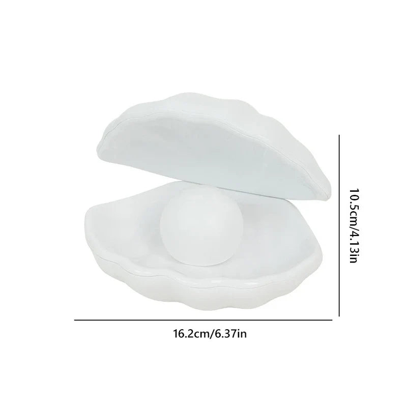 Shell Shaped Pearl Led Night Light Lamp Decor