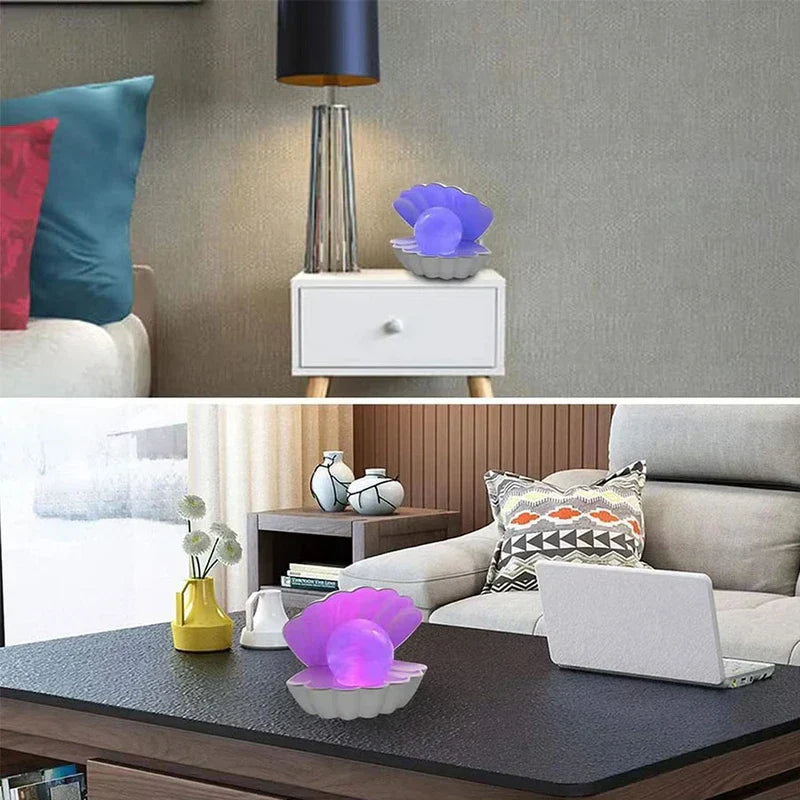 Shell Shaped Pearl Projector Night Light