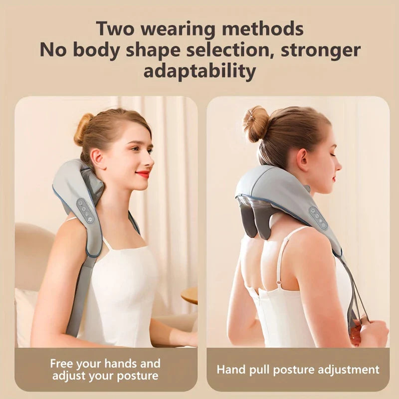 Shiatsu Neck Shoulder Massager with Heat Kneading
