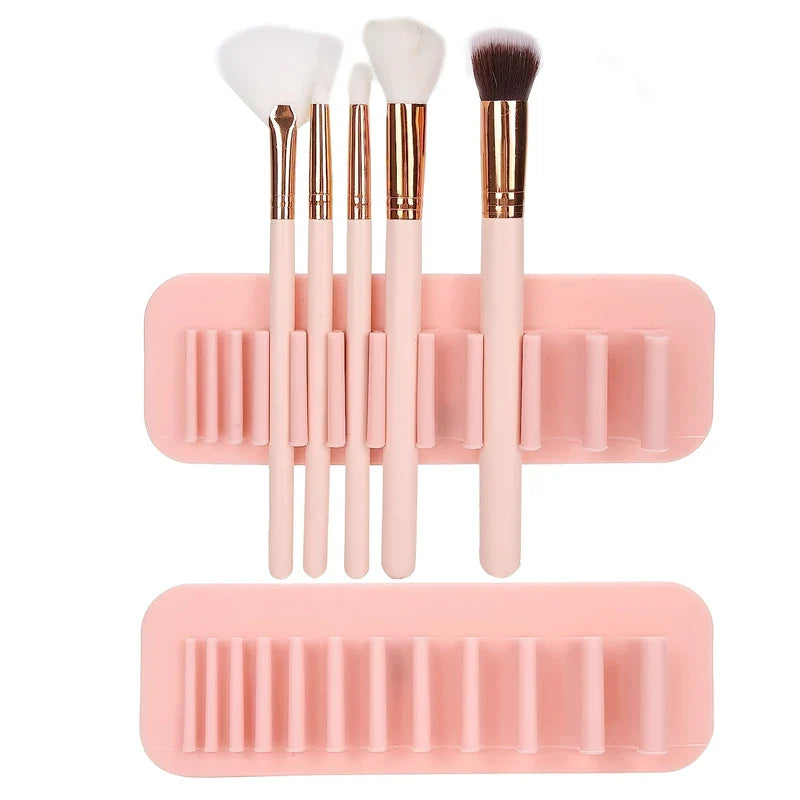 Silicone Adhesive Mirror Mount Makeup Brush Holder