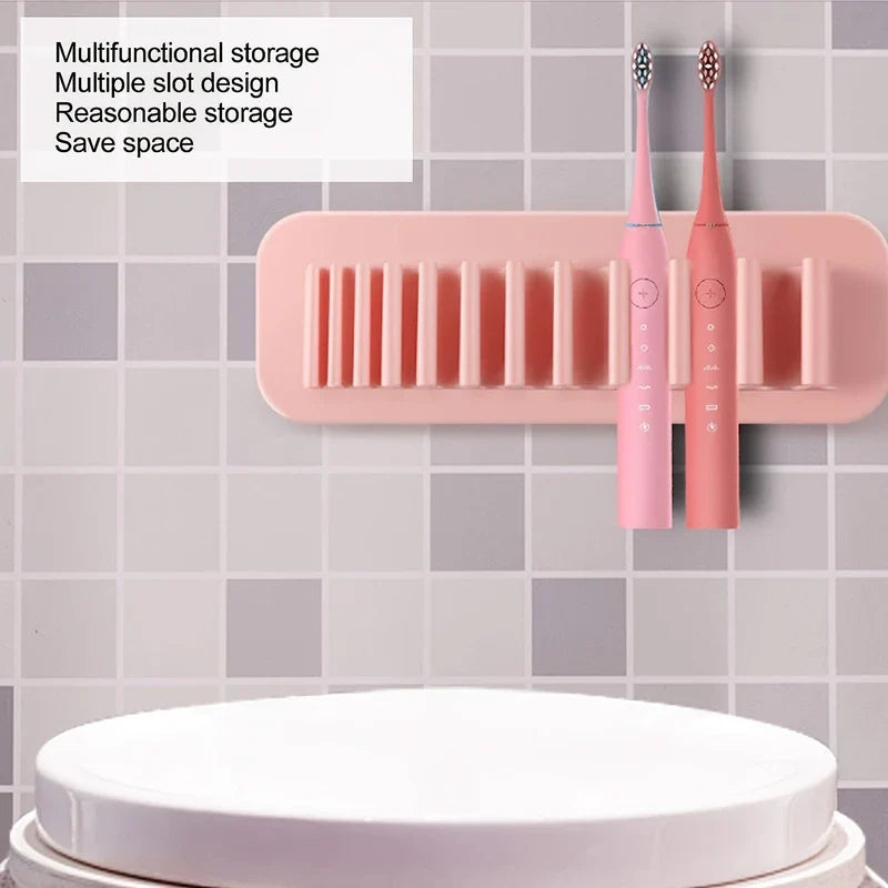 Silicone Adhesive Mirror Mount Makeup Brush Holder