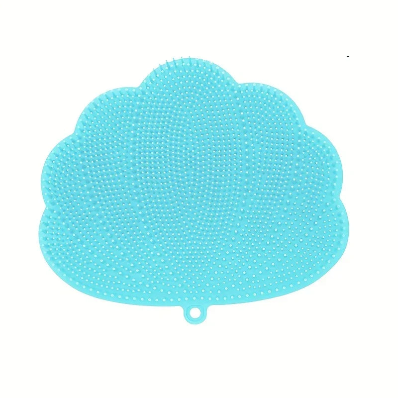 Silicone Bath Body Brush Back Scrubber Foot Massager Mat